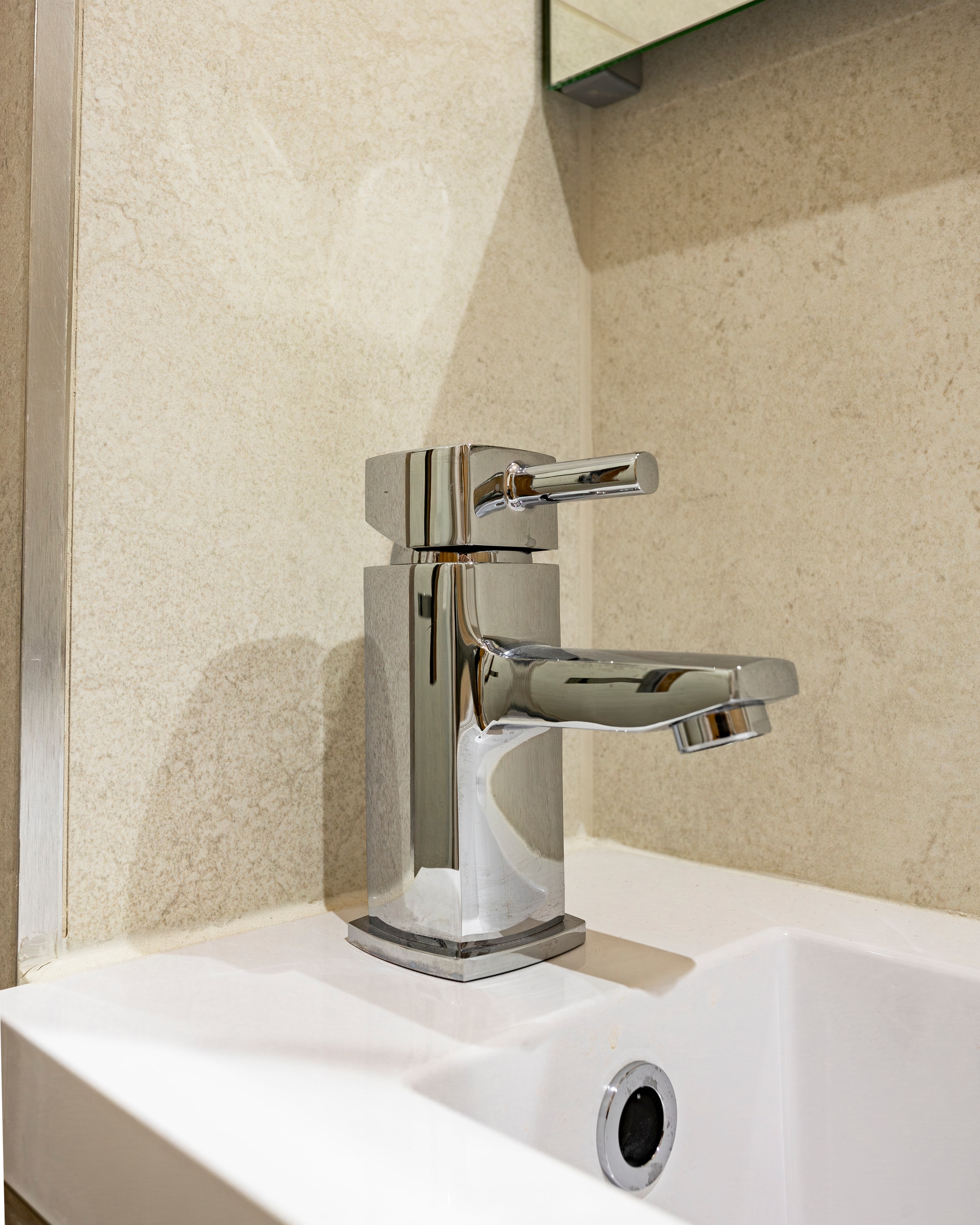 Chrome tap closeup