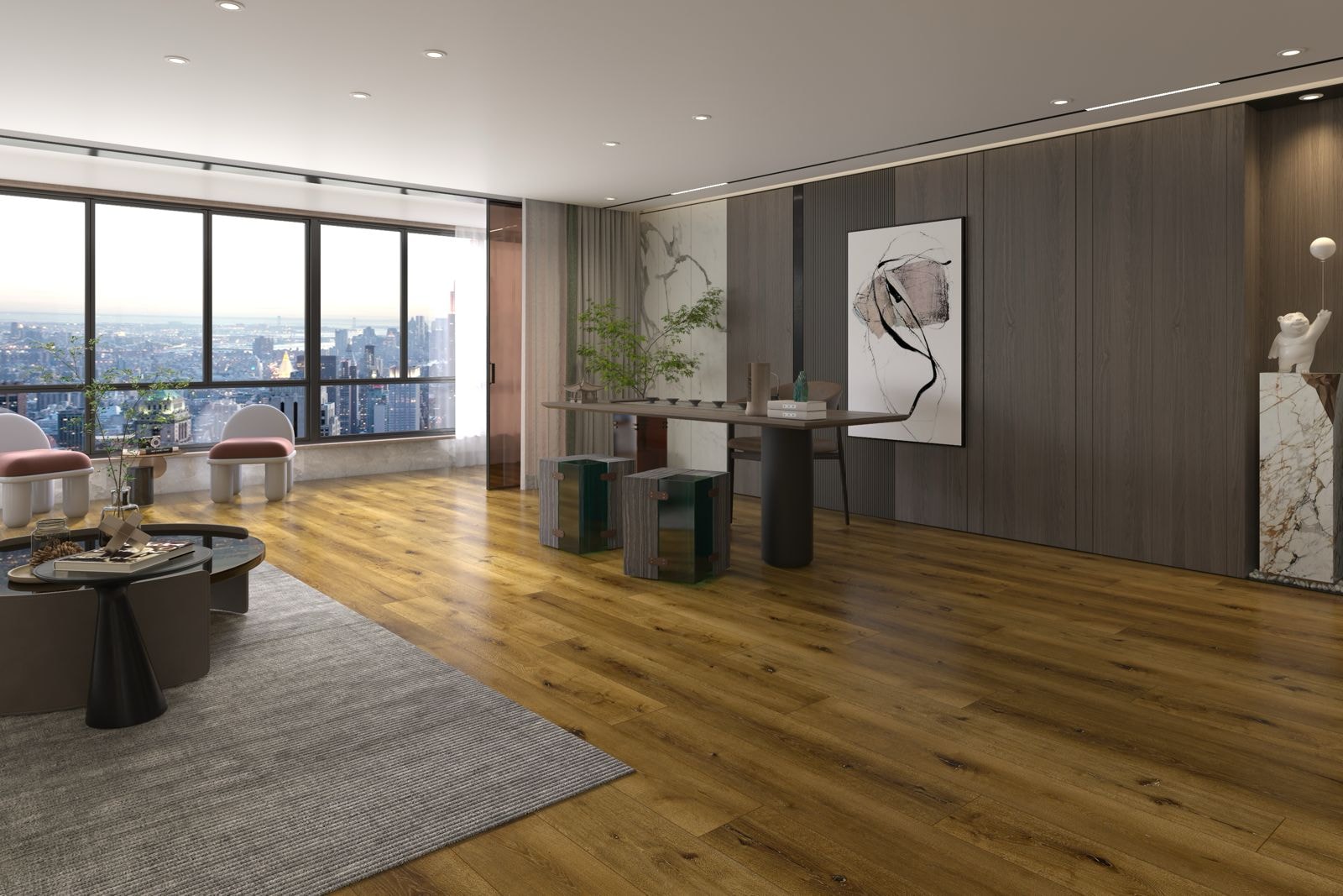 Cliflo luxury vinyl flooring — luxury apartment